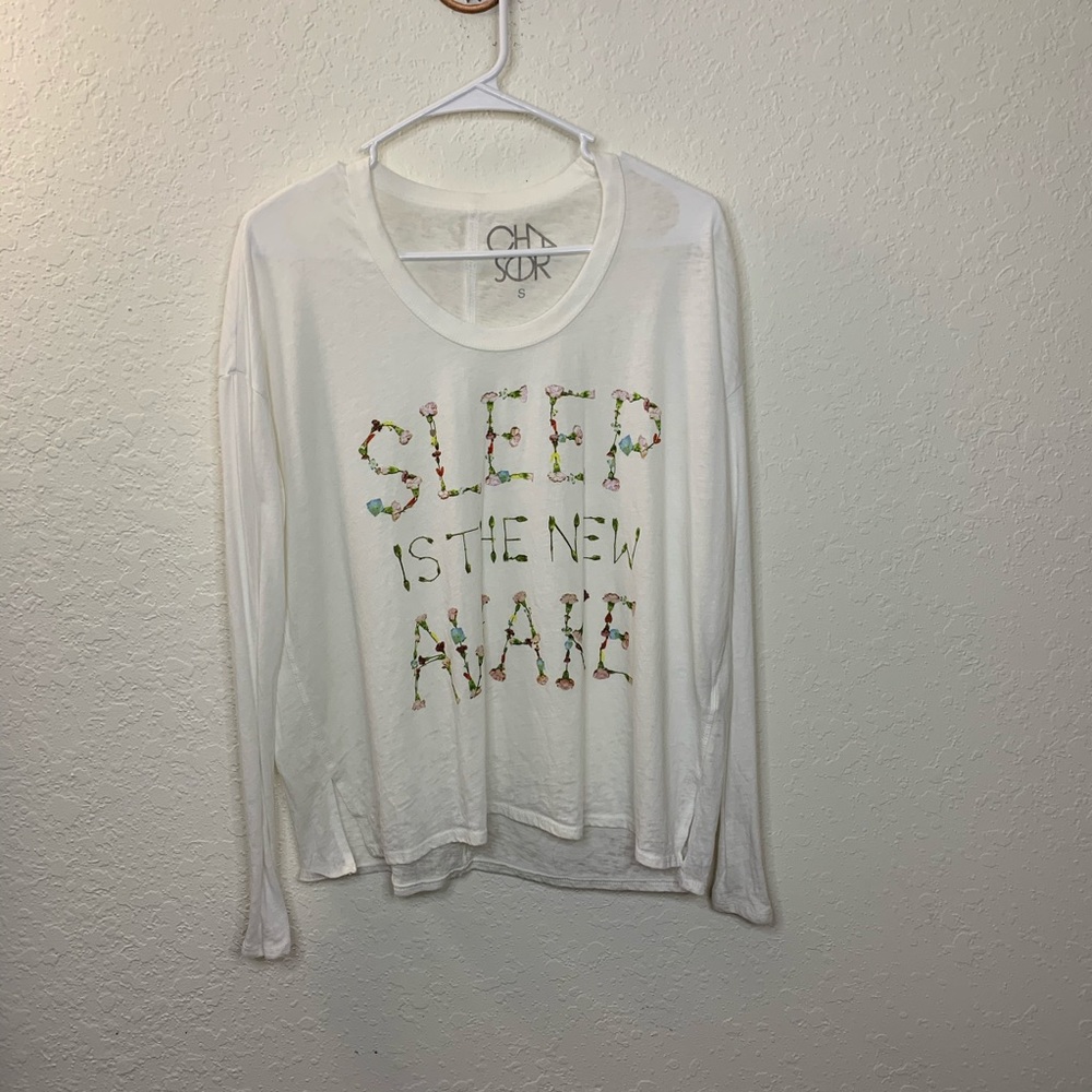 Chaser Sleep burnout long sleeve shirt small